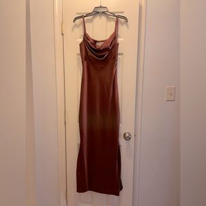 Revelry Skye Bridesmaid Dress - Size 2 - Terracotta Rust